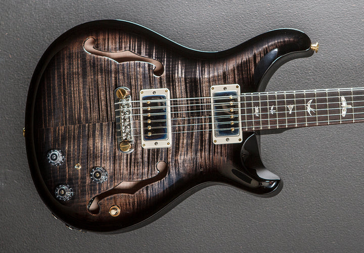 Hollowbody II Piezo 10 Top - Charcoal Wraparound Smokeburst