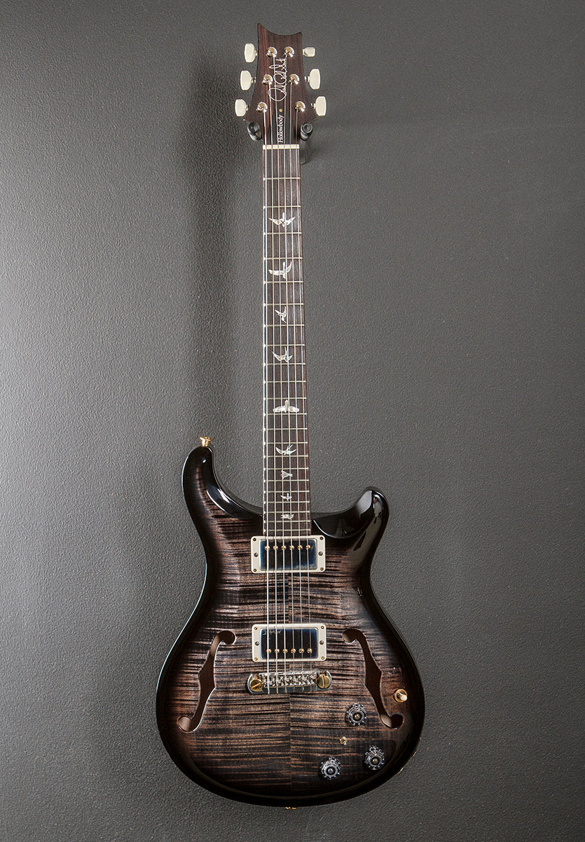 Hollowbody II Piezo 10 Top - Charcoal Wraparound Smokeburst