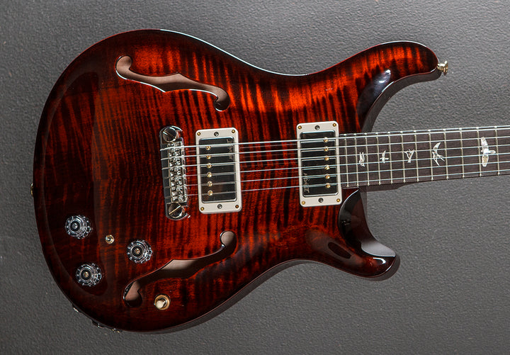 Hollowbody II Piezo 10 Top - Fire Red Wraparound Burst