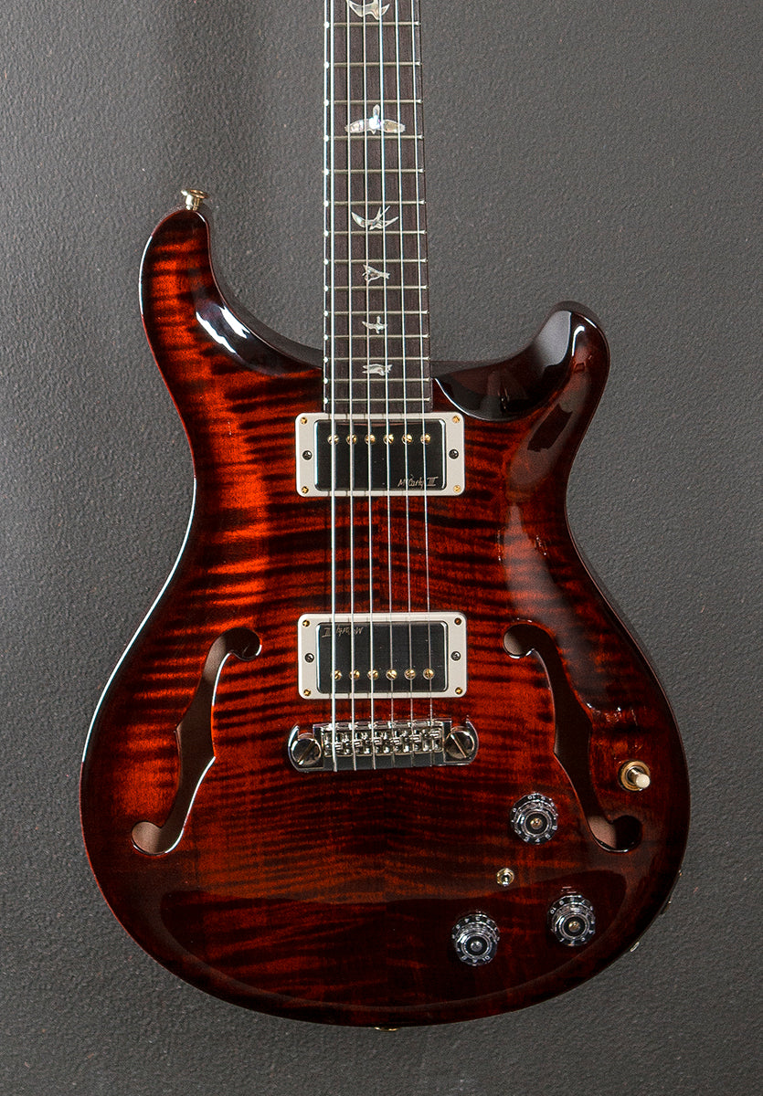 Hollowbody II Piezo 10 Top - Fire Red Wraparound Burst