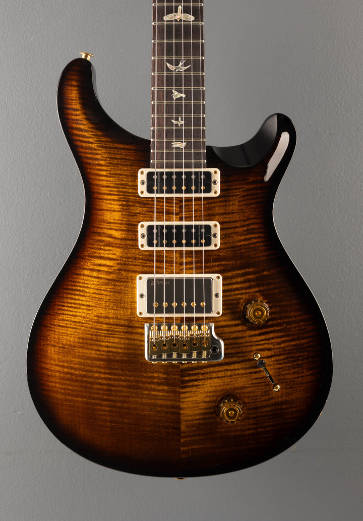 Studio 10 Top - Black Gold Wraparound Burst