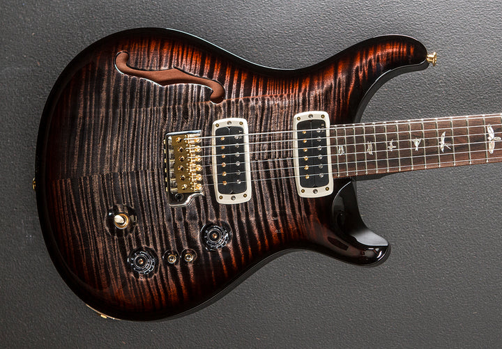 40th Anniversary Custom 24-08 Semi-Hollow Limited Edition - Charcoal Cherry Wraparound Burst