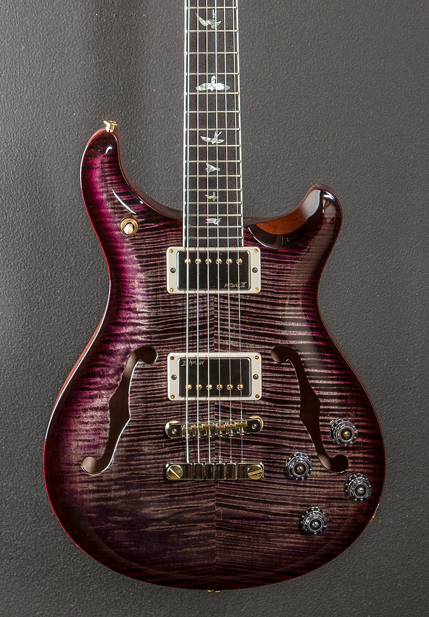 McCarty 594 Hollowbody II 10 Top - Charcoal Purple Burst