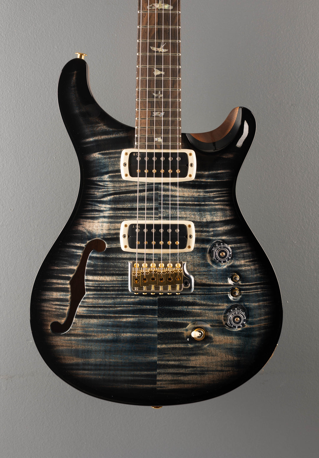 40th Anniversary Custom 24-08 Semi-Hollow Limited Edition - Faded Whale Blue Smokeburst