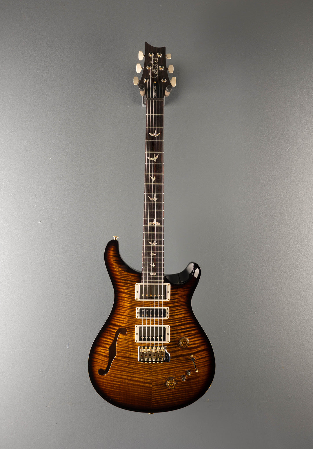 Special Semi-Hollow 10 Top - Black Gold Wraparound Burst