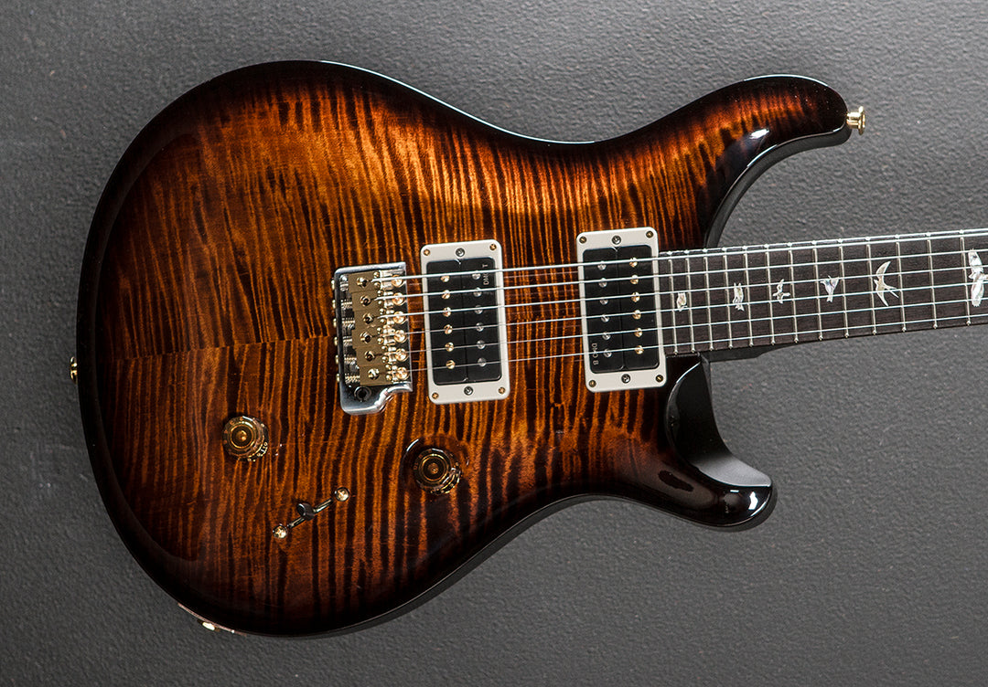 Custom 24 10 Top - Black Gold Wraparound Burst