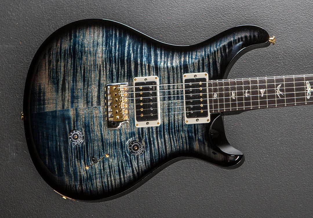 Custom 24 10 Top - Faded Whale Blue Wraparound Smokeburst