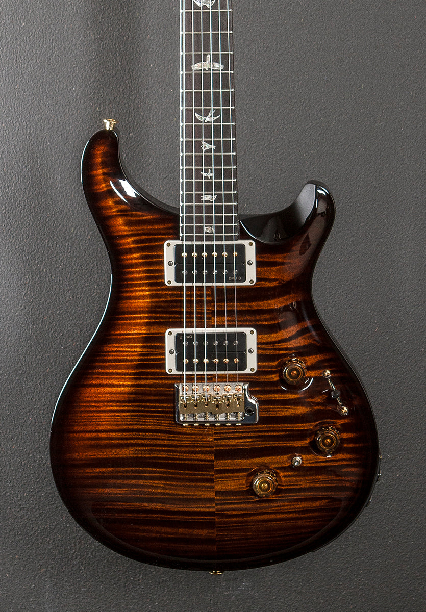 Custom 24 Piezo 10 Top - Black Gold Wraparound Burst