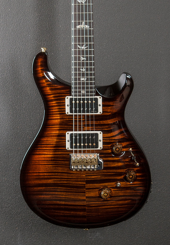 Custom 24 Piezo 10 Top - Black Gold Wraparound Burst