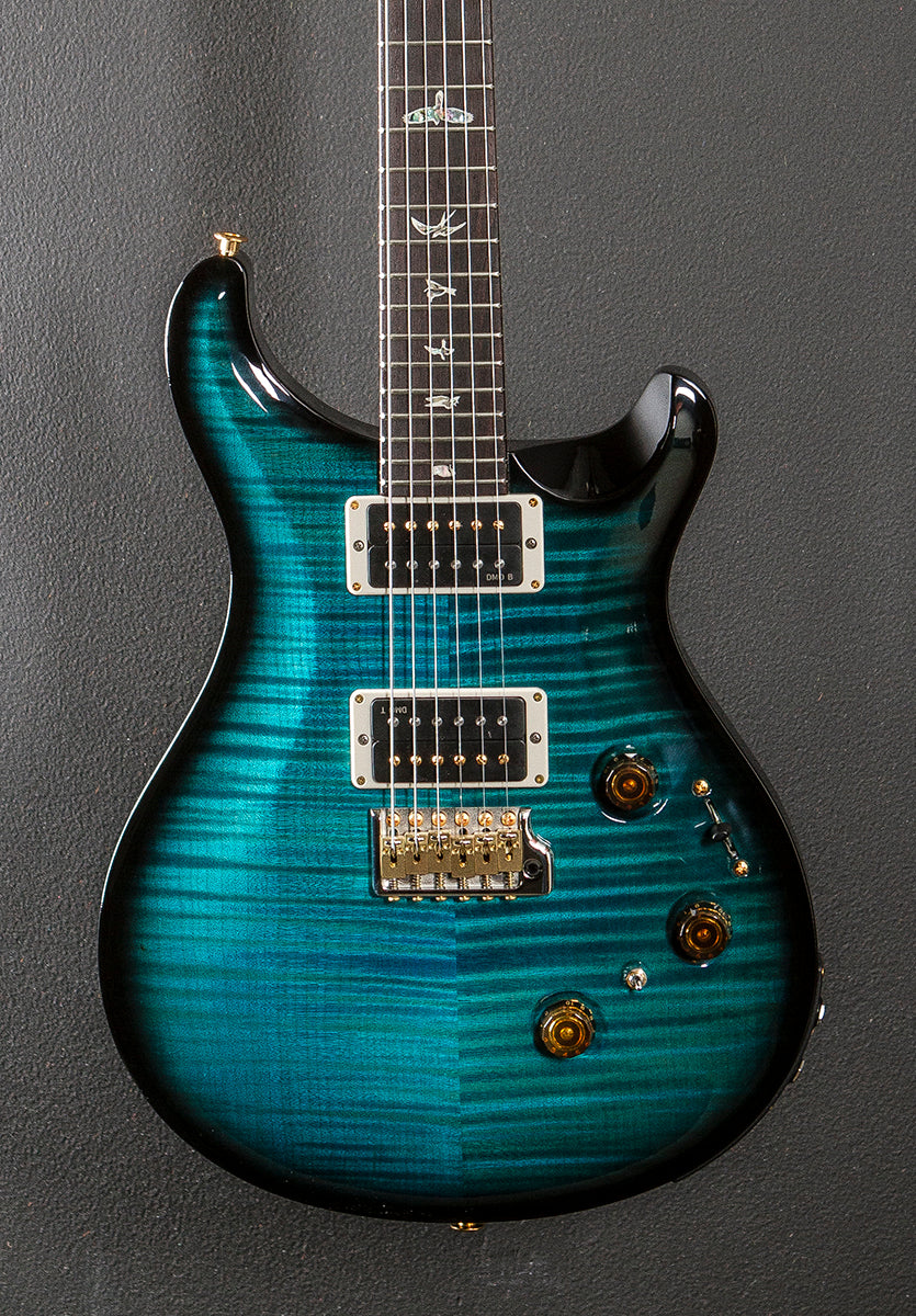 Custom 24 Piezo 10 Top - Carroll Blue Wraparound Smokeburst