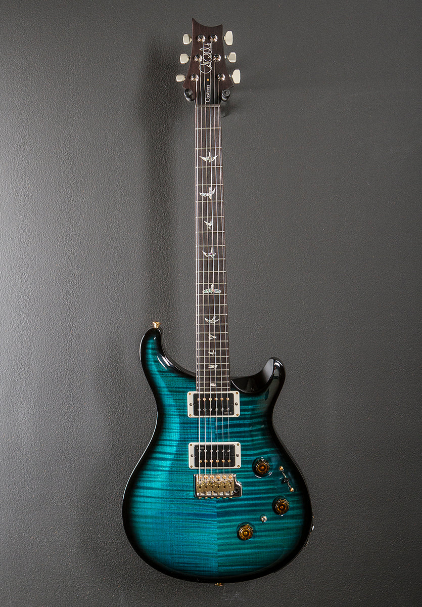 Custom 24 Piezo 10 Top - Carroll Blue Wraparound Smokeburst