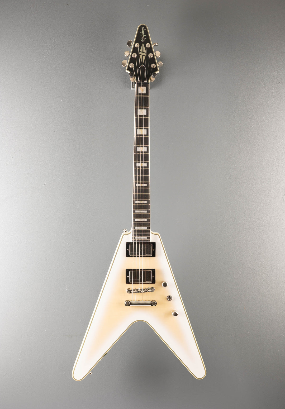 Prophecy Flying V - Aged White Tiger Burst