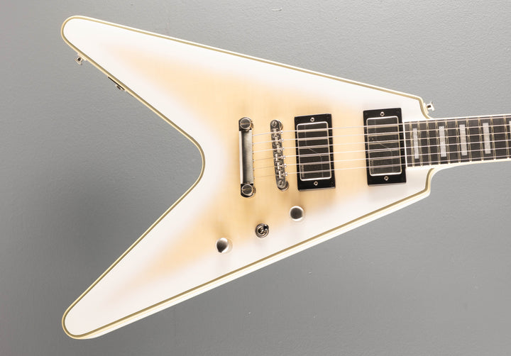 Prophecy Flying V - Aged White Tiger Burst