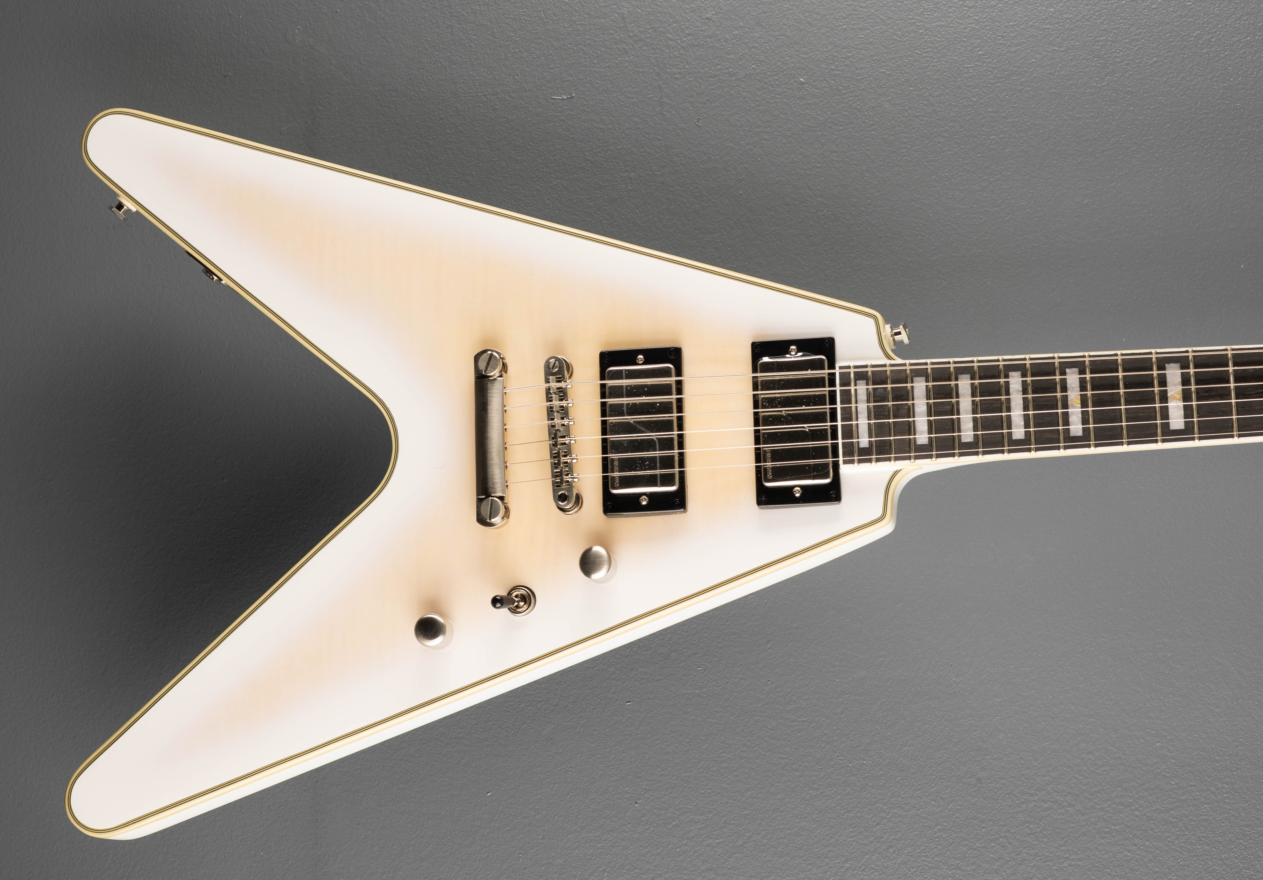 Prophecy Flying V - Aged White Tiger Burst – Dave's Guitar Shop