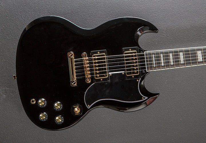 "Inspired by Gibson Collection" SG Custom - Ebony
