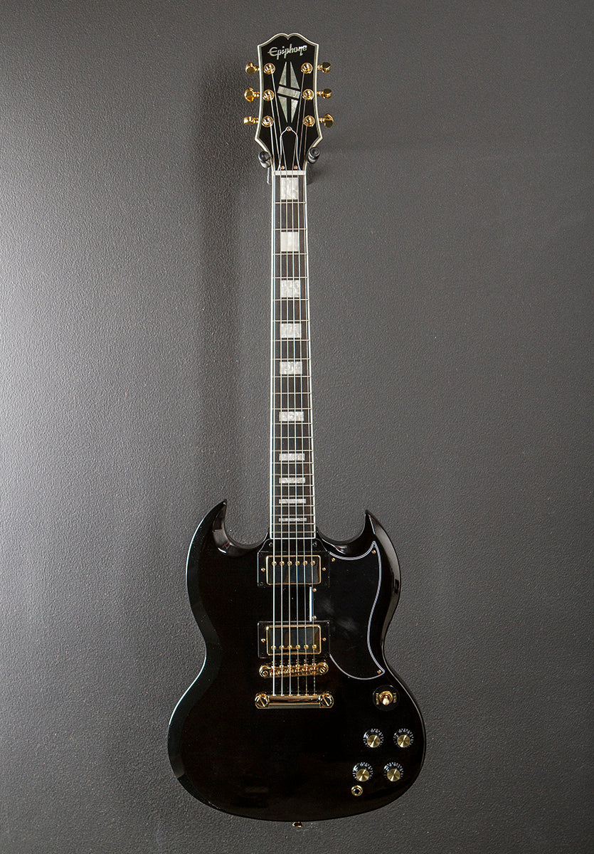 "Inspired by Gibson Collection" SG Custom - Ebony