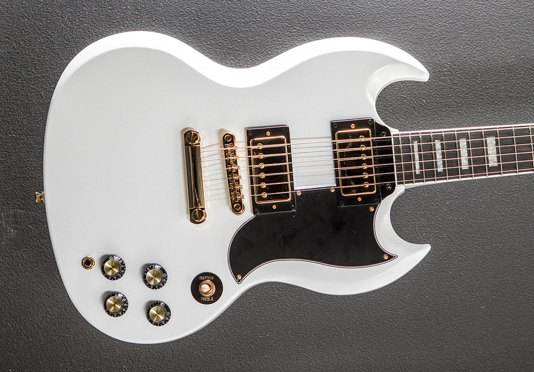"Inspired by Gibson Collection" SG Custom - Alpine White