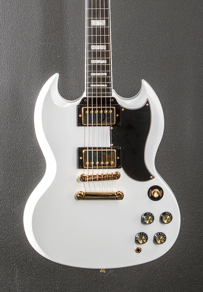 "Inspired by Gibson Collection" SG Custom - Alpine White