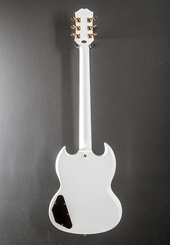"Inspired by Gibson Collection" SG Custom - Alpine White