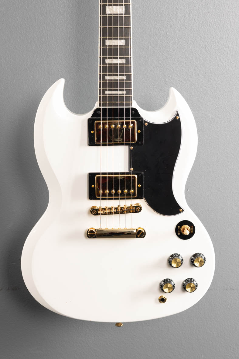 "Inspired by Gibson Collection" SG Custom - Alpine White