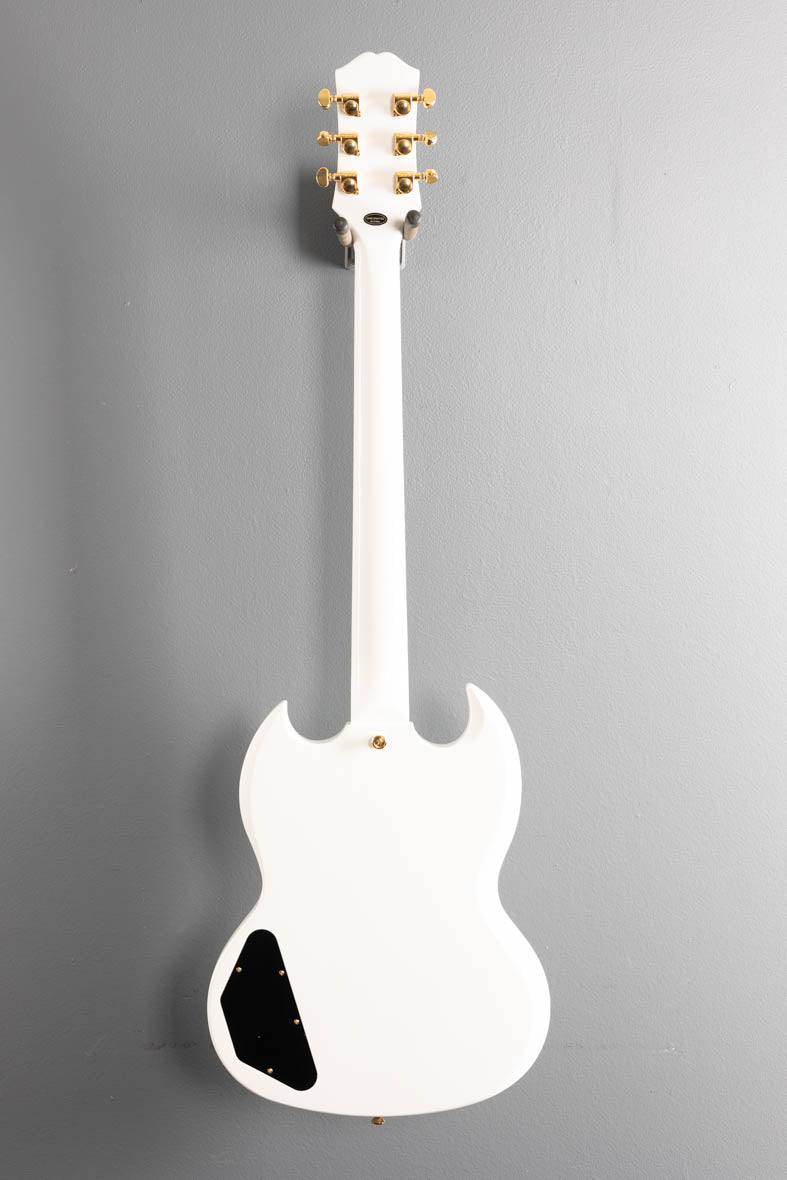 "Inspired by Gibson Collection" SG Custom - Alpine White