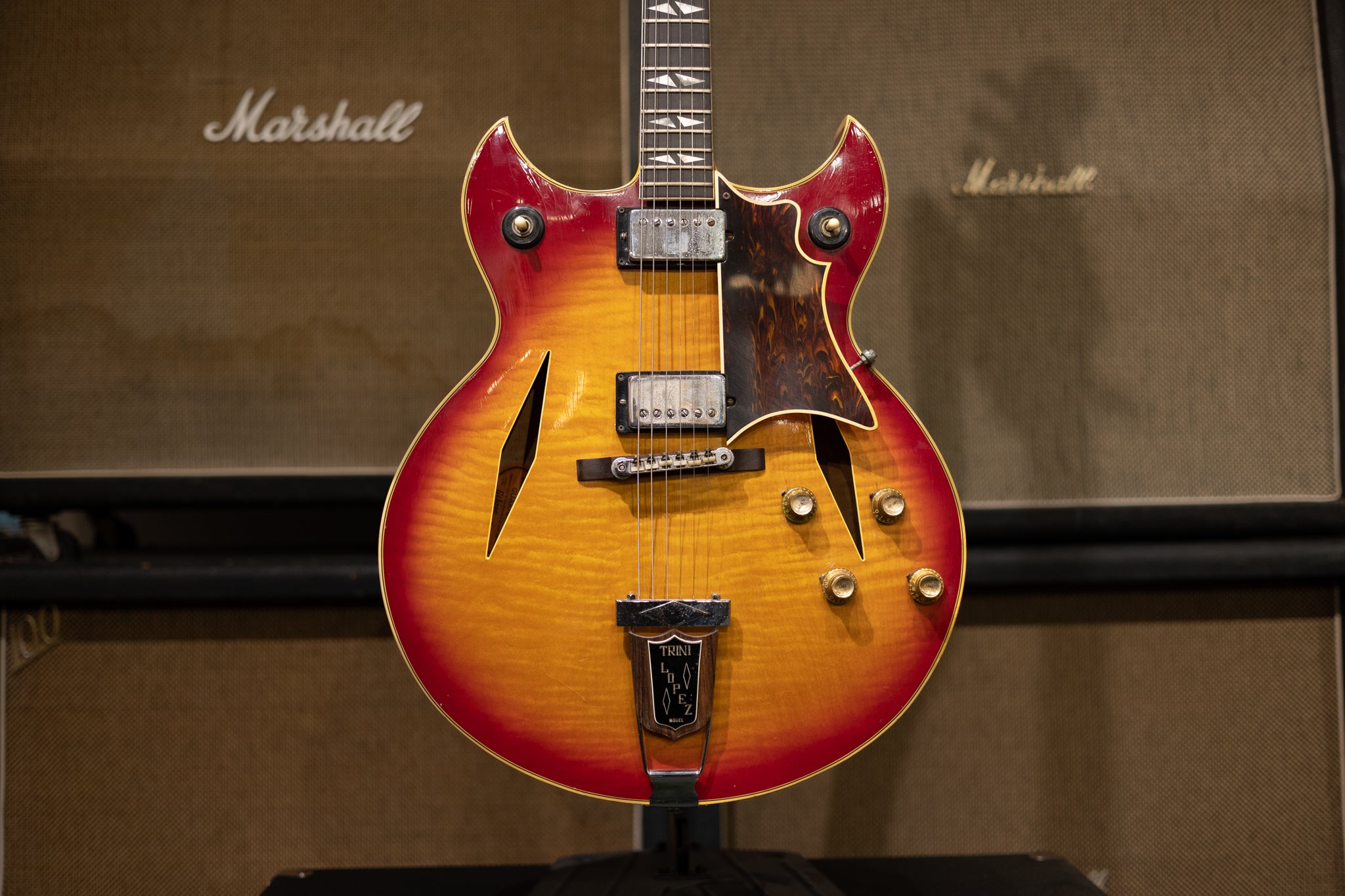 1967 Gibson Trini Lopez Custom- Cherry Sunburst – Dave's Guitar Shop