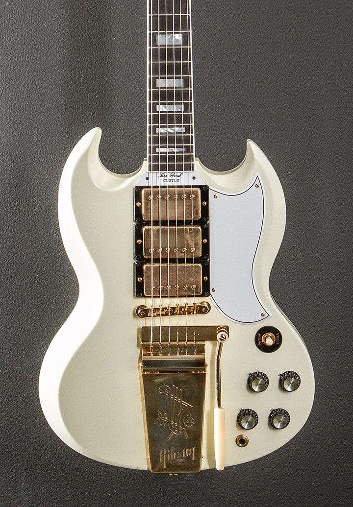 1963 Les Paul SG Custom Reissue w/Maestro Vibrola - Classic White