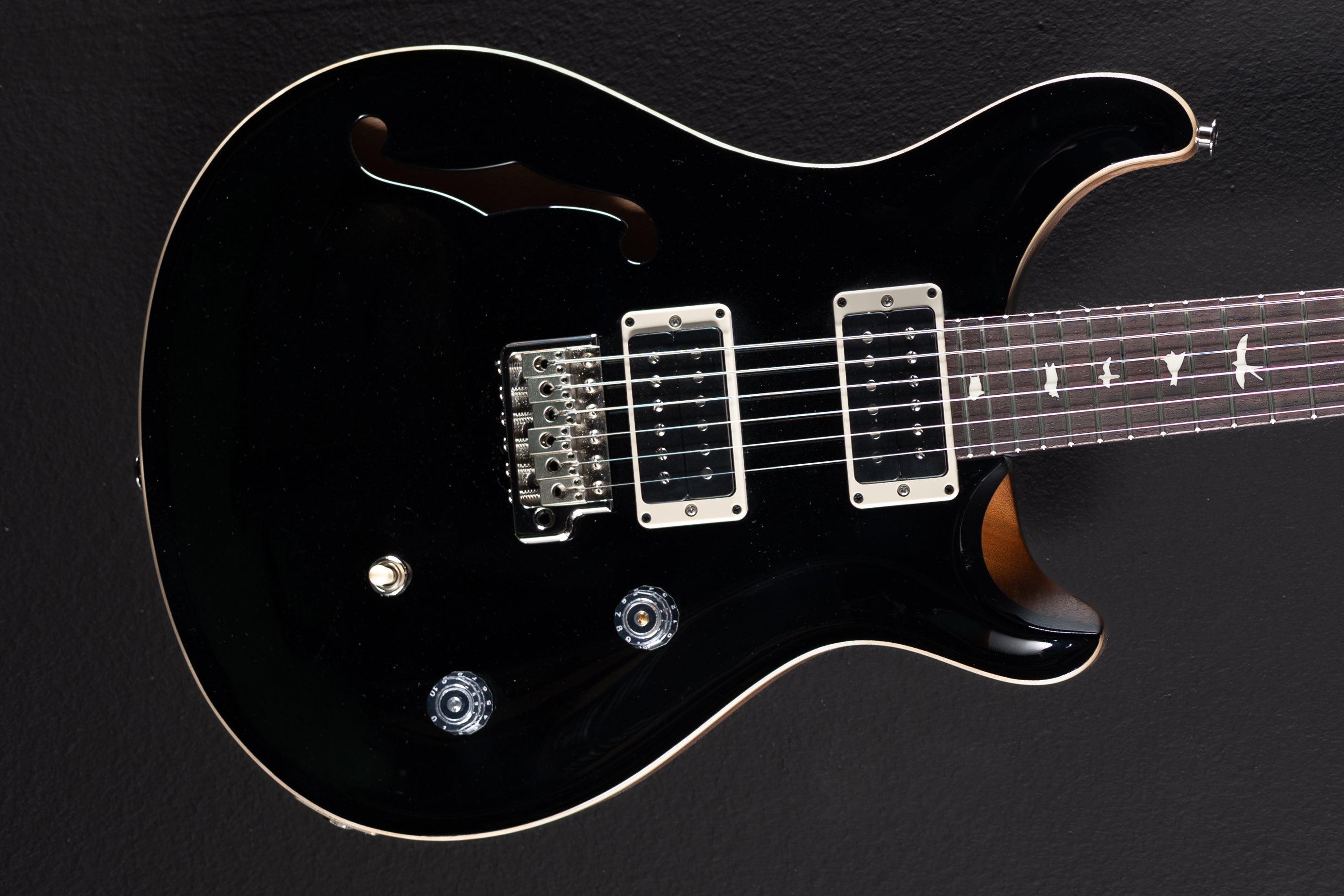 CE-24 Semi-Hollow - Black Top w/Natural – Dave's Guitar Shop