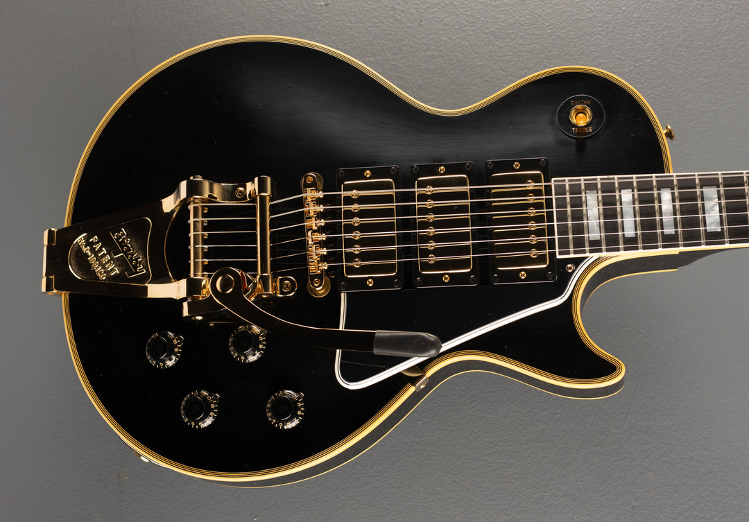 1957 Les Paul Custom Reissue - VOS Ebony 3 Pickup w/Bigsby