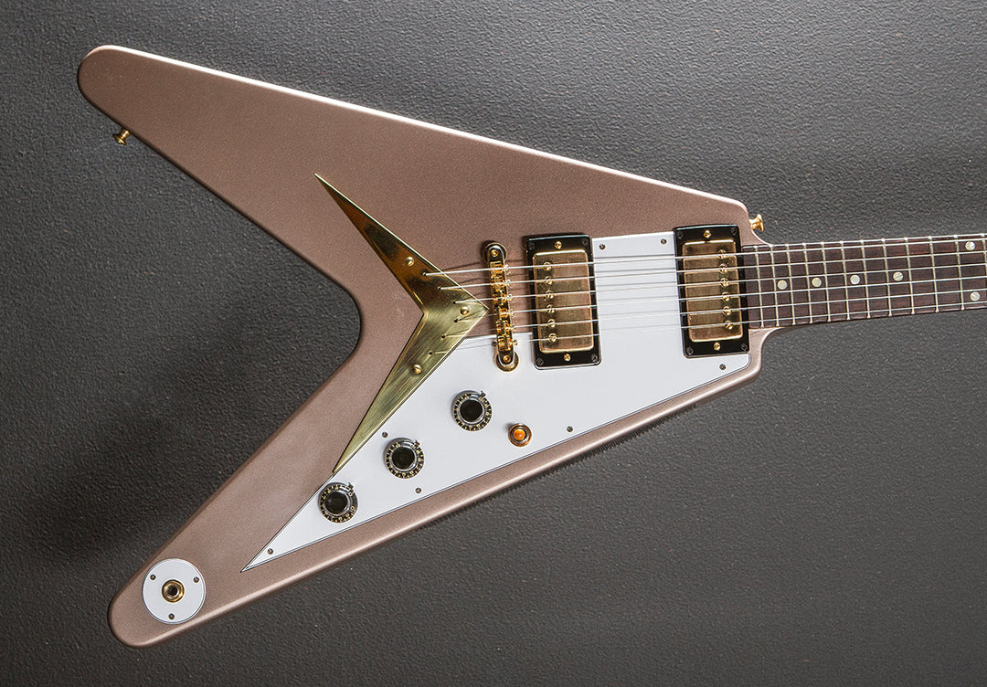 "Made to Measure" 1958 Korina Flying V Reissue - Golden Mist Poly