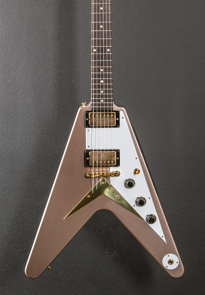 "Made to Measure" 1958 Korina Flying V Reissue - Golden Mist Poly
