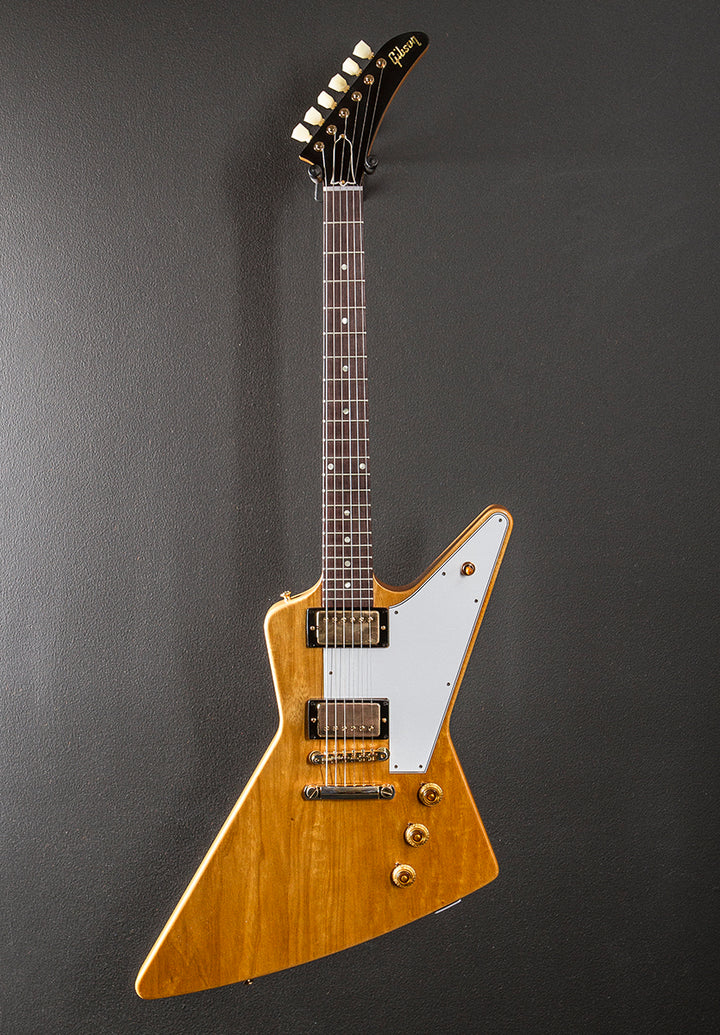 1958 Korina Explorer Reissue (White Pickguard) - Natural