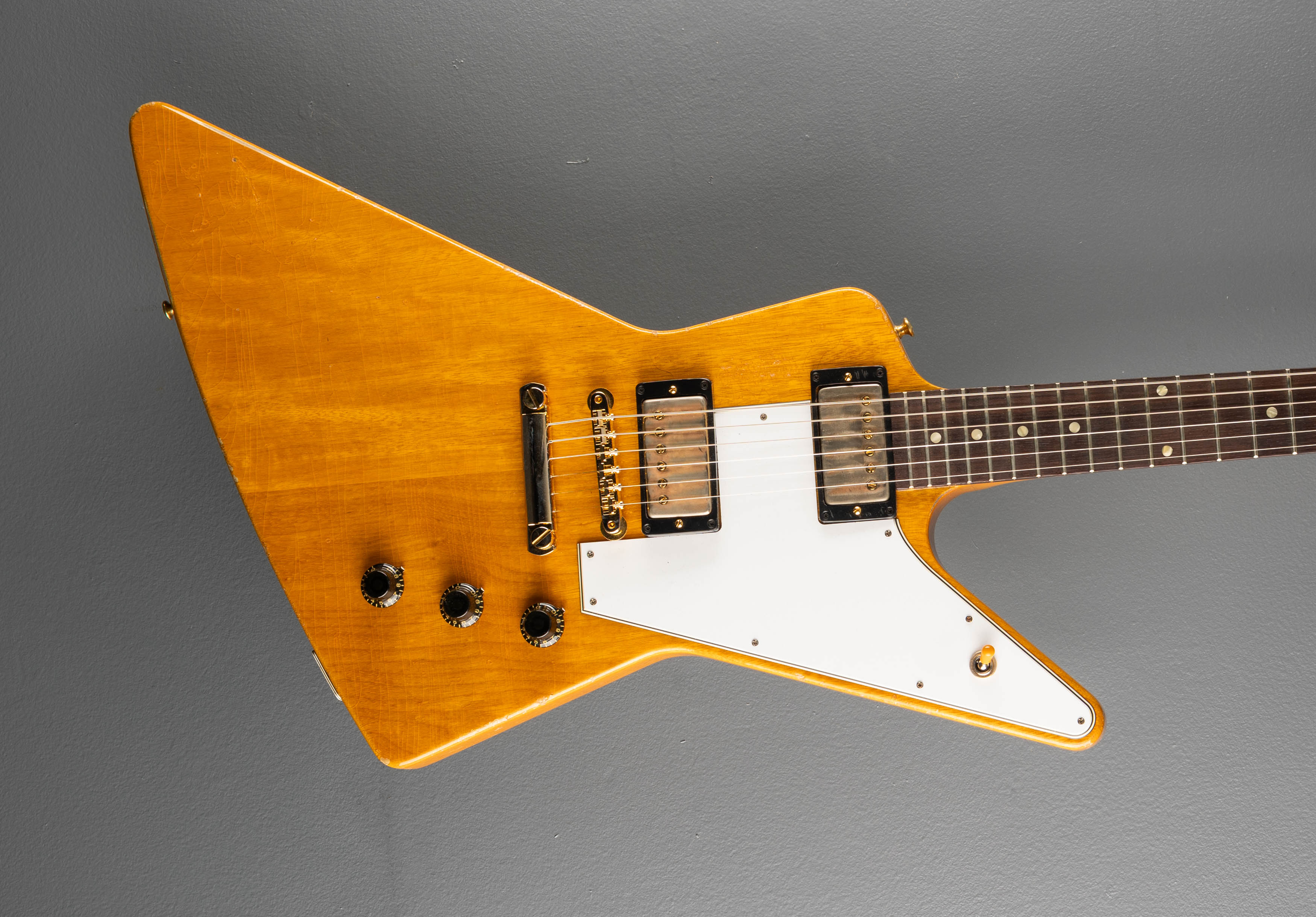 1958 Korina Explorer Reissue (White Pickguard) Heavy Aged
