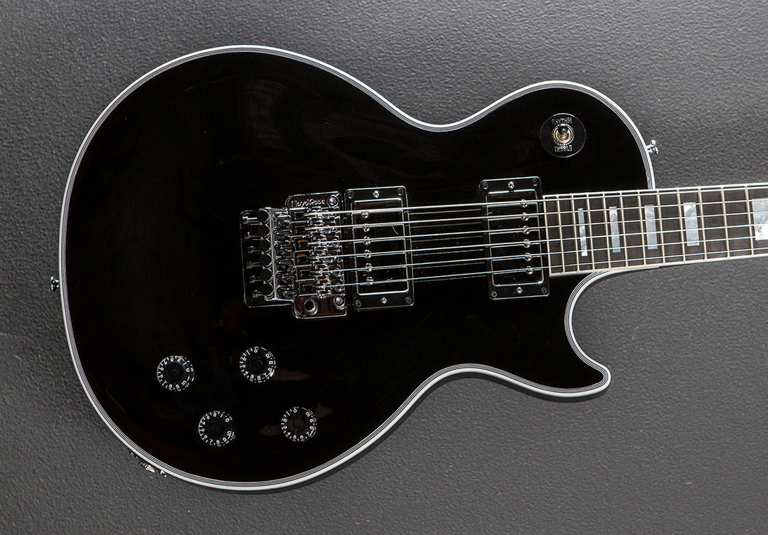 Les Paul Axcess Custom - Gloss Ebony w/Floyd Rose and no Apex Volute
