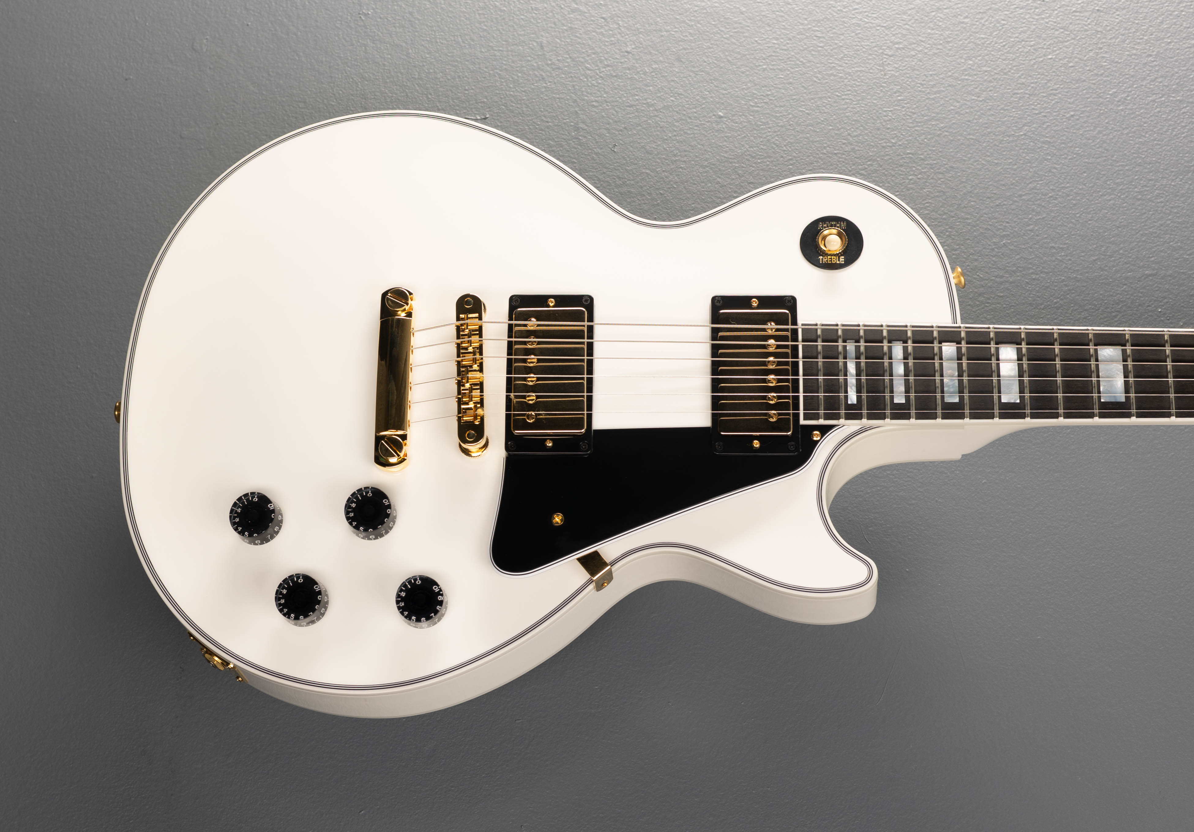 Gibson Les Paul ホワイト Les Paul Custom w/Ebony Fingerboard Gloss - Alpine White – Dave's