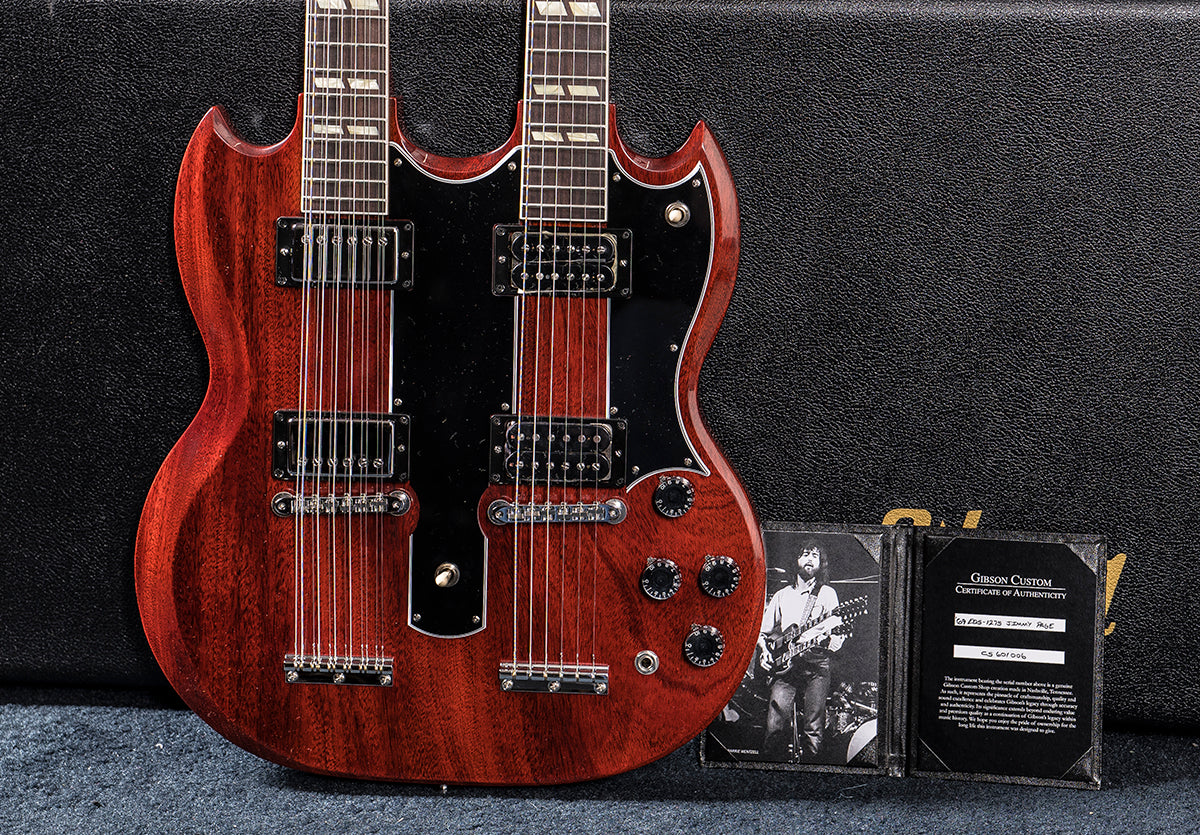 Jimmy Page EDS-1275 Doubleneck VOS - '69 Cherry – Dave's Guitar Shop