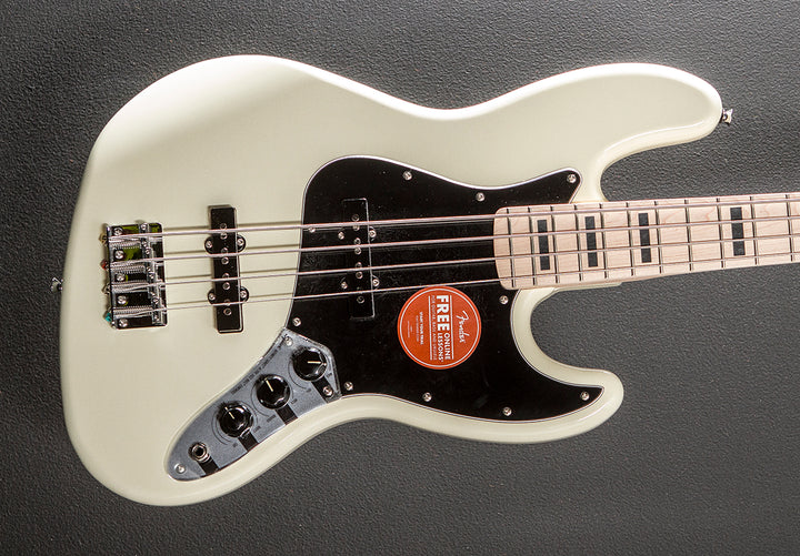 Affinity Series Active Jazz Bass - Olympic White w/Maple