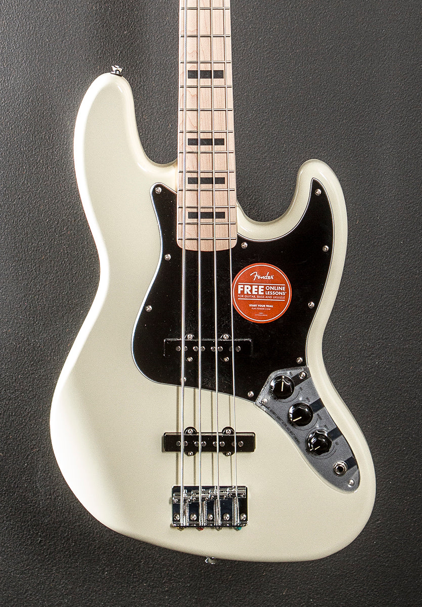 Affinity Series Active Jazz Bass - Olympic White w/Maple