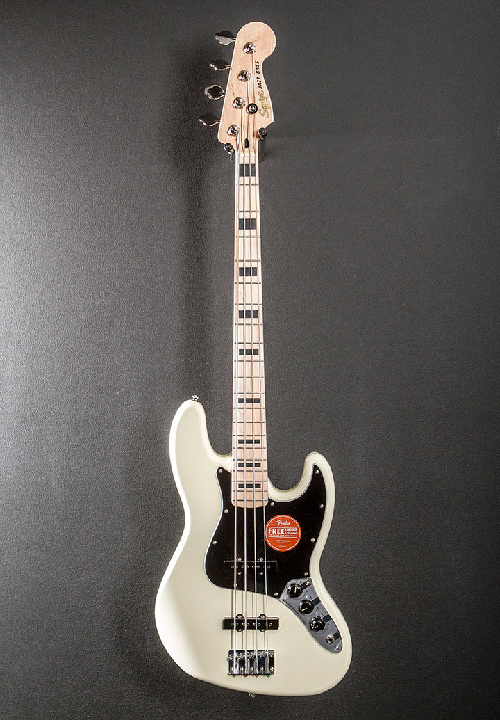 Affinity Series Active Jazz Bass - Olympic White w/Maple