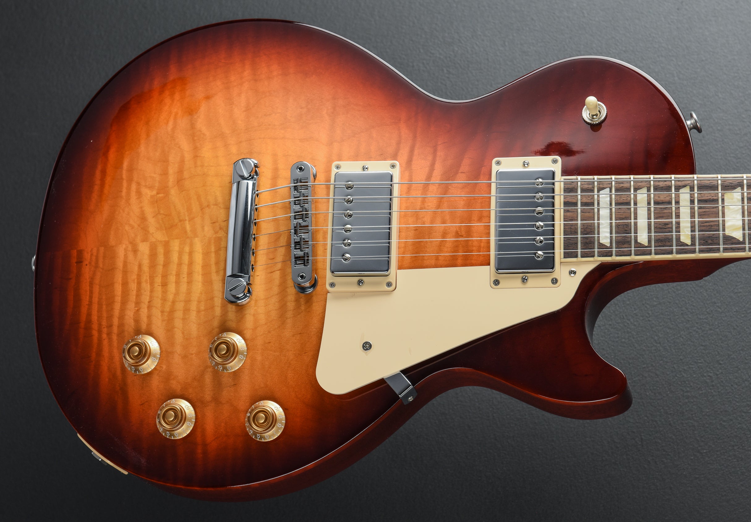 Les Paul Studio Figured Top - Bourbon Burst – Dave's Guitar Shop
