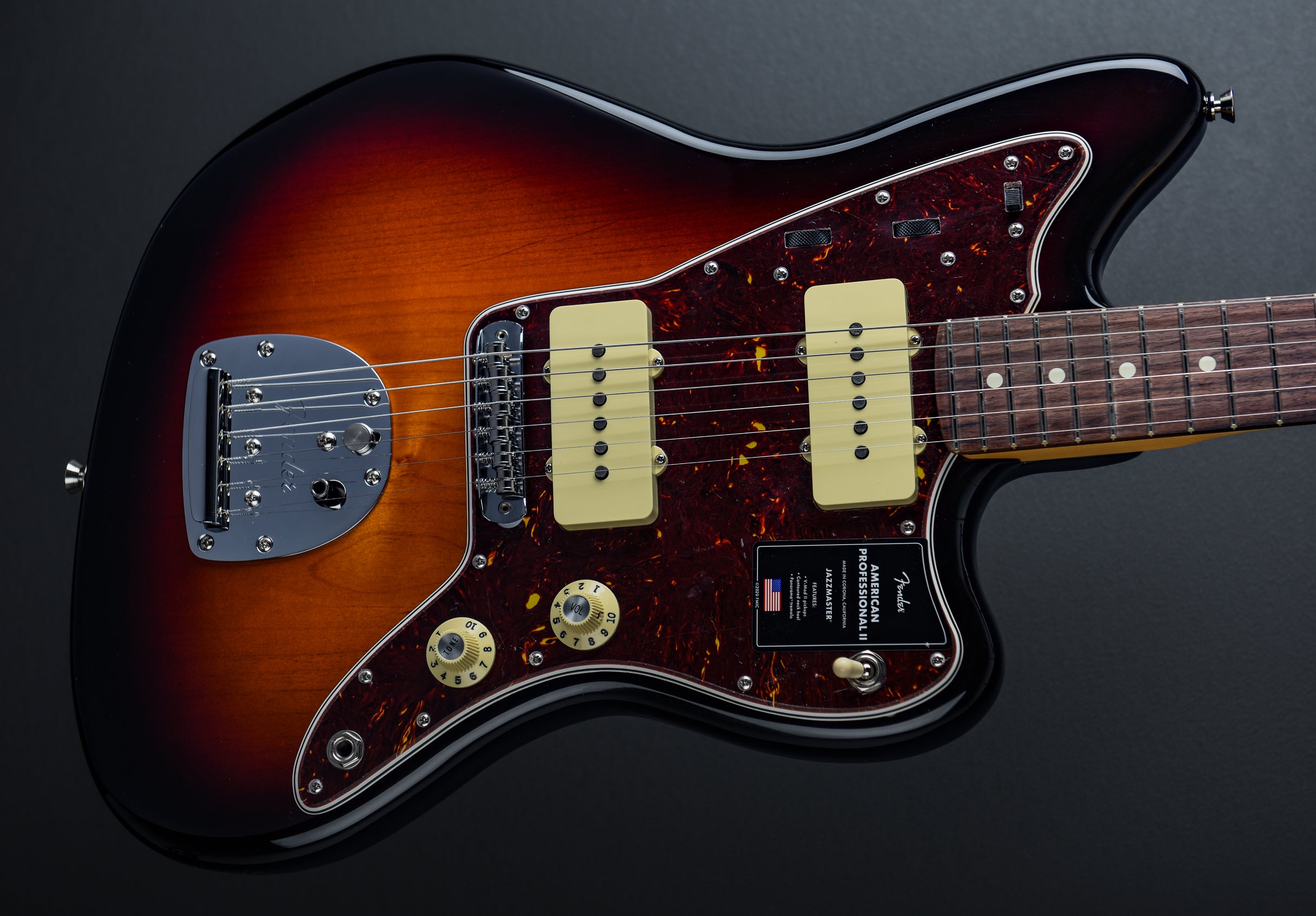 American Professional II Jazzmaster 3 Color Sunburst w Rosewood