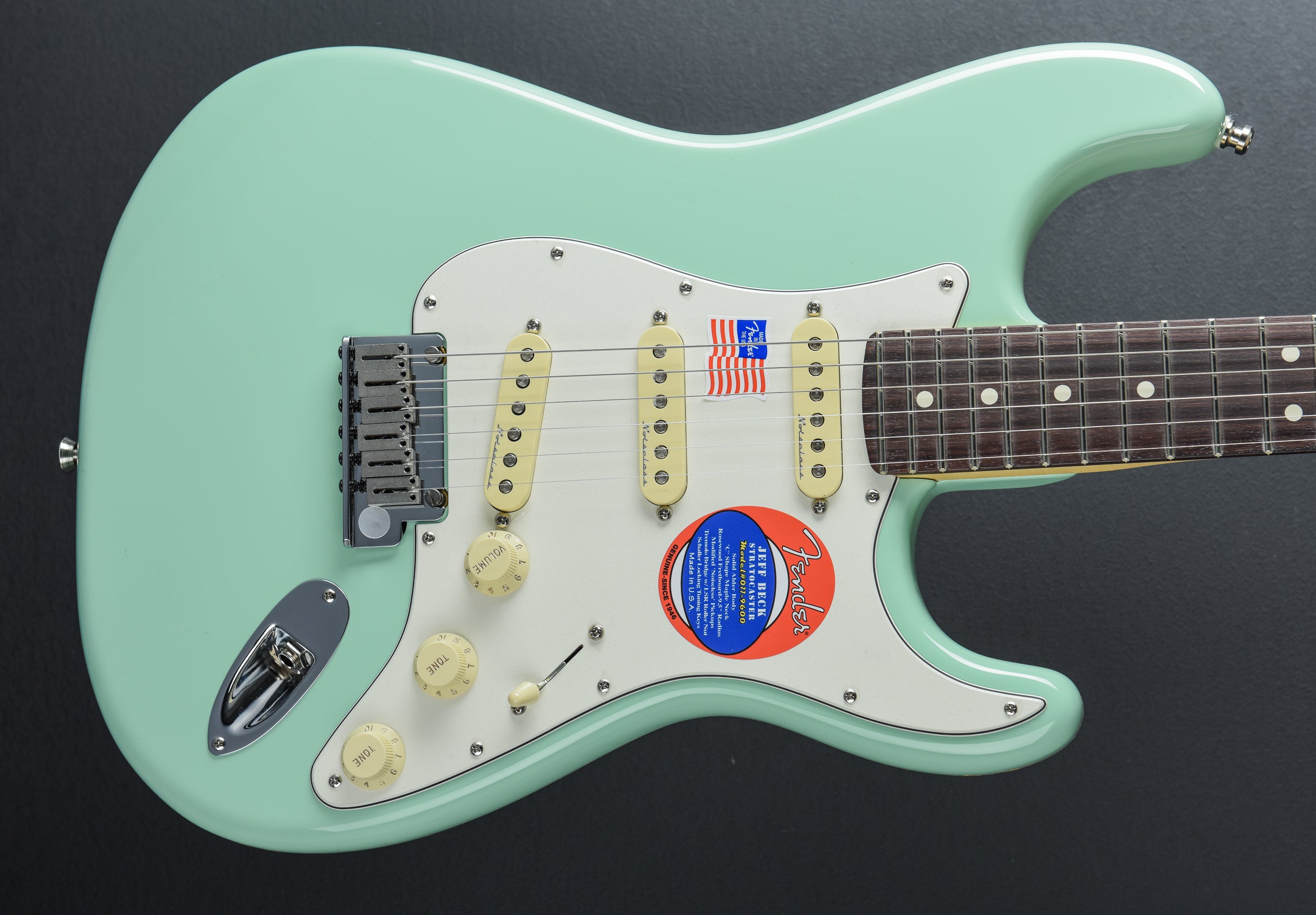 Jeff Beck Stratocaster - Surf Green – Dave's Guitar Shop