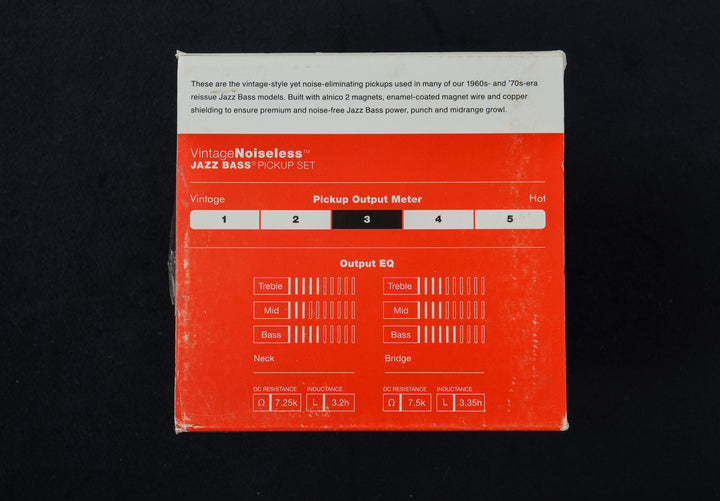Fender Vintage Noiseless Jazz Bass Pickup Set 'Recent