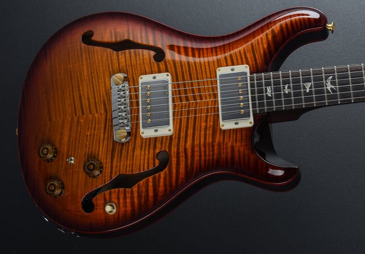 Hollowbody II Piezo 10 Top - Dark Cherry Burst