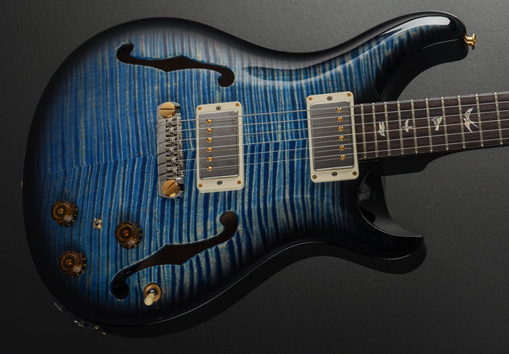 Hollowbody II Piezo 10 Top - Blue Jean Wraparound Burst
