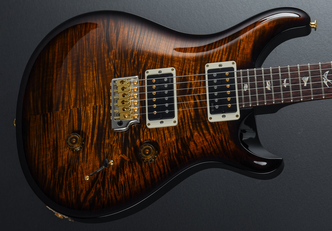 Custom 24 10 Top - Black Gold Wraparound Burst