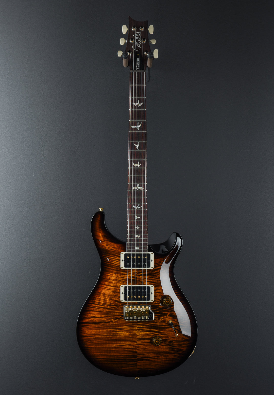 Custom 24 10 Top - Black Gold Wraparound Burst