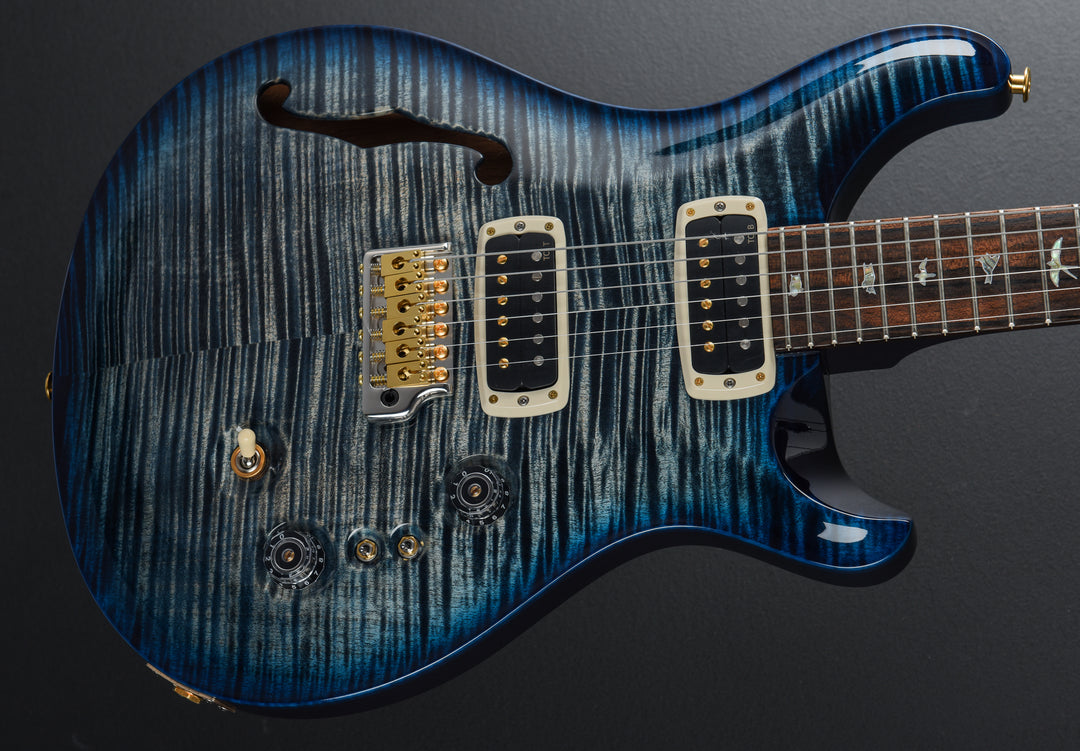 40th Anniversary Custom 24-08 Semi-Hollow Limited Edition - Faded Whale Blue Smokeburst