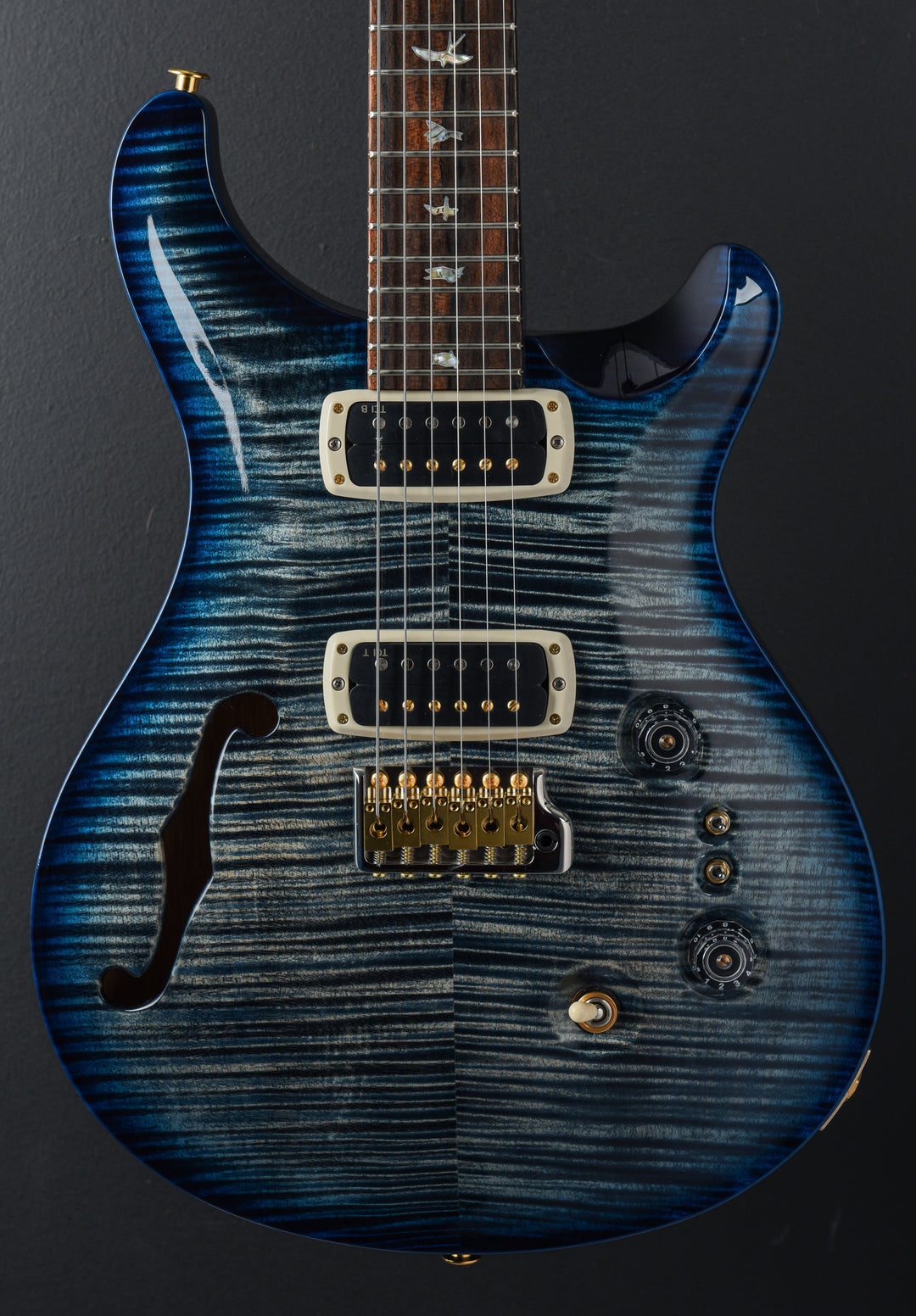 40th Anniversary Custom 24-08 Semi-Hollow Limited Edition - Faded Whale Blue Smokeburst