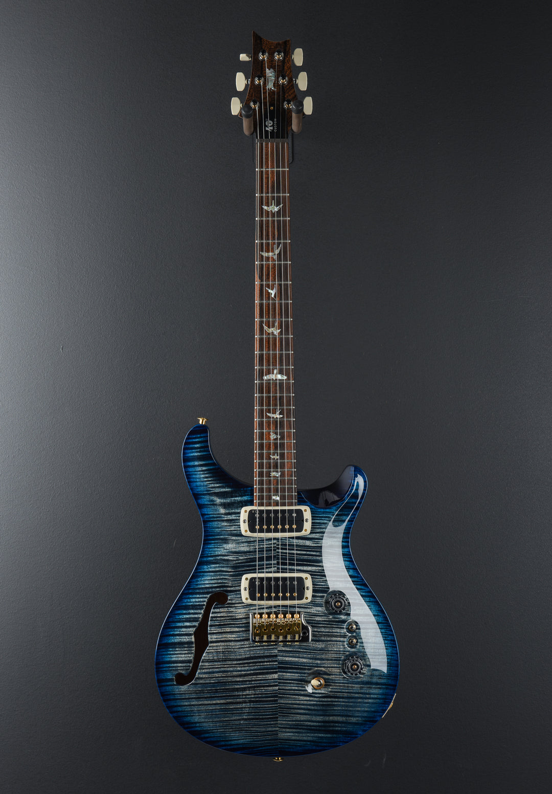 40th Anniversary Custom 24-08 Semi-Hollow Limited Edition - Faded Whale Blue Smokeburst